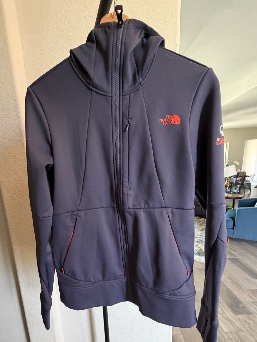The North Face Steep Series Snorkel Hoodie Womens S Blue Purple FlashDry Jacket